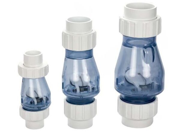 عدم رجوع شفاف (Clear Check Valve )